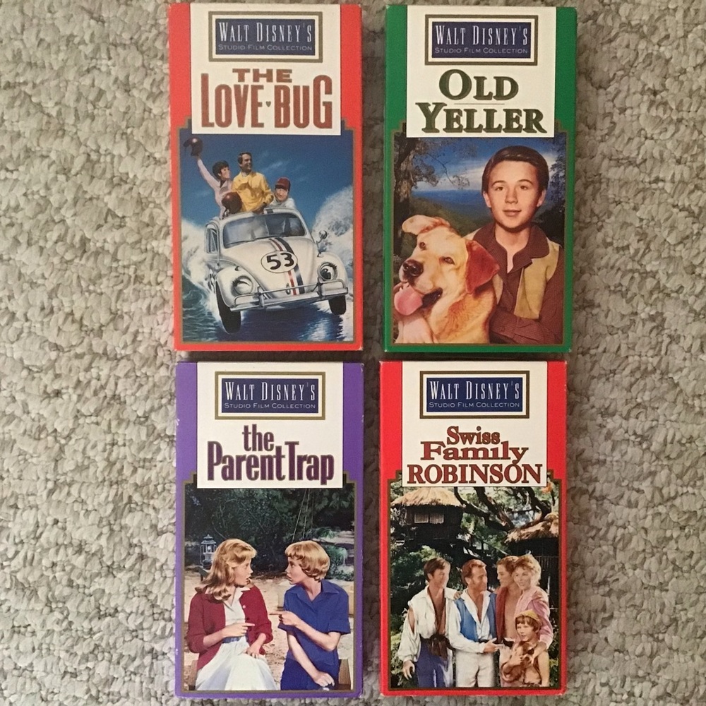Lot of 4 Disney VHS Movies
